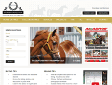 Tablet Screenshot of horseconnector.com